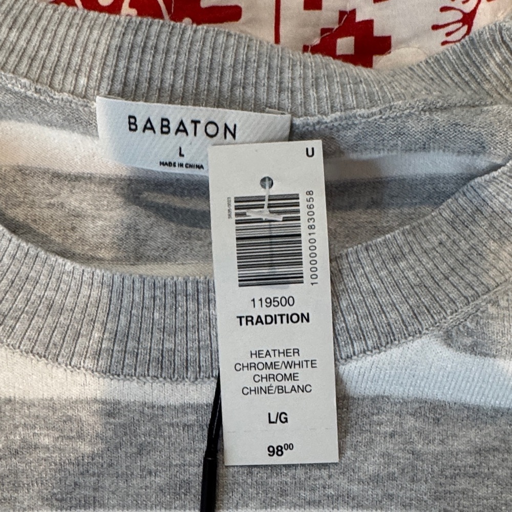 Babaton Heather Gray and White Sweater - Picture 2 of 7